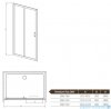 Radaway Premium Plus DWJ Drzwi wnękowe 120 szkło przejrzyste 33313-01-01N